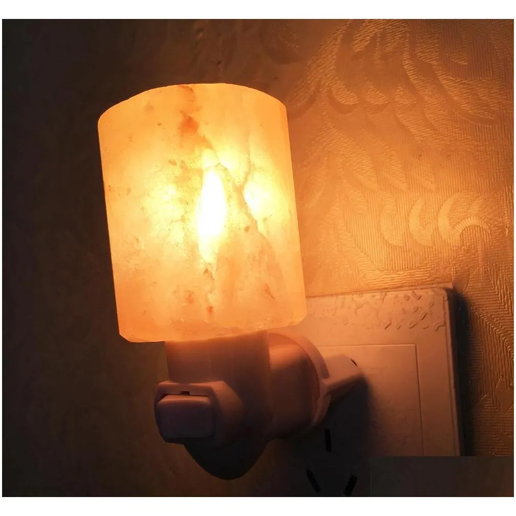 himalayan crystal salt lamp table lamp bedroom adornment night light plug in natural himalayan salt night light air ionizer natural