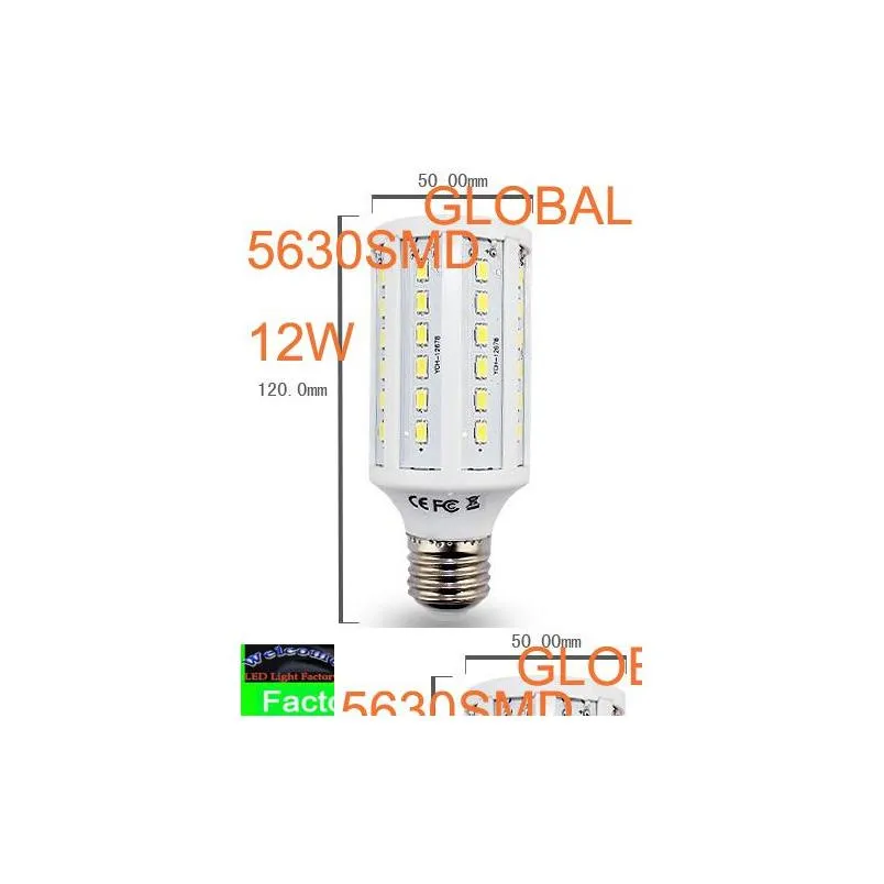  5 piece led light led corn light 15w e27 led bulb e14 b22 5630 smd 60 led 1800lm warm cool white light bulbs 110v 130v 220v 