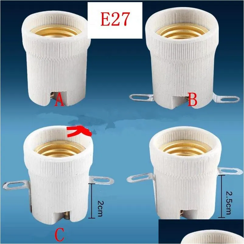 e27 ceramic lamp holder / screw light lampholders socket