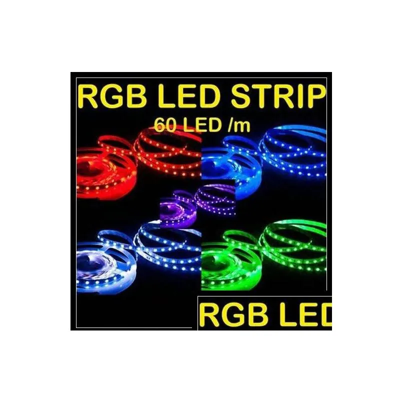 led strip led light 5m rgb 5050 smd 300 leds bright flexible waterproof with 44 key ir remote controller