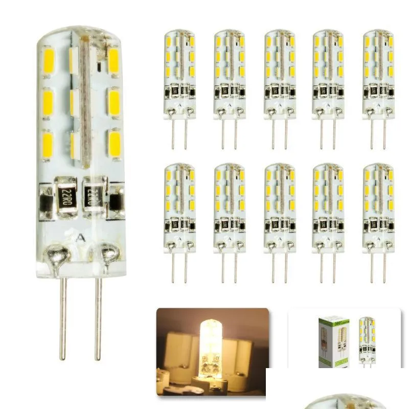 g4 3w 4w 5w 6w led corn crystal lamp light dc12v /ac 110v 220v led bulb chandelier 24led 32led 48led 64leds crystal