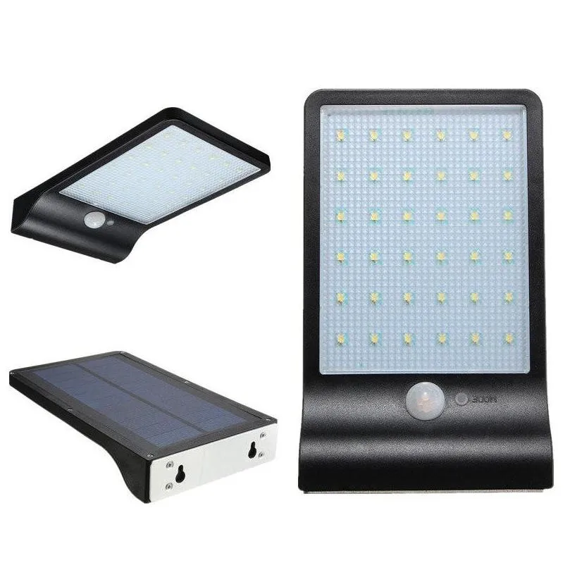 led solar light 450lm 36led solar powered led outdoor light security wireless waterproof with pir motion sensor light