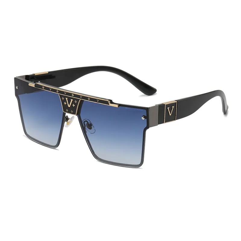 Designer Sunglasses For Women Men Fashion Style Square Frame Summer Polarized Sun Glasses Classic Retro Full Print Adumbral Optional With Box