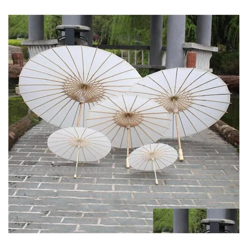 20/30/40/60cm chinese mini craft oil paper umbrellas bridal wedding parasols umbrella retro dance prop ceaft oilpaper 4 size umbrellas