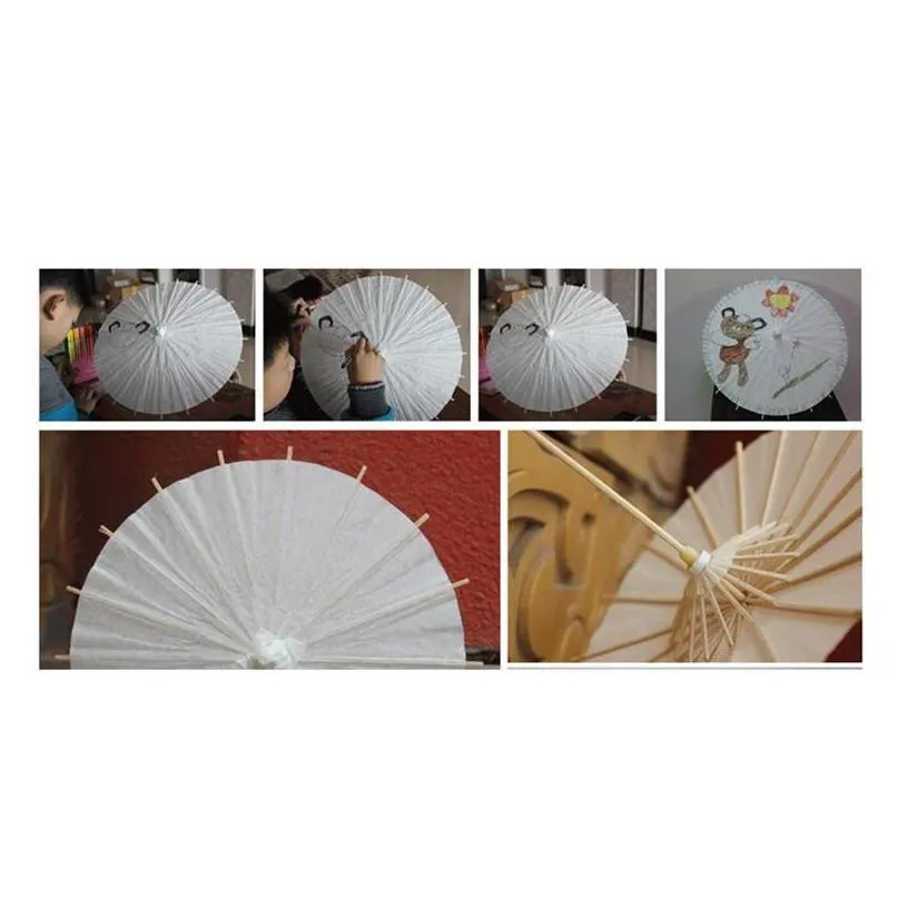 20/30/40/60cm chinese mini craft oil paper umbrellas bridal wedding parasols umbrella retro dance prop ceaft oilpaper 4 size umbrellas