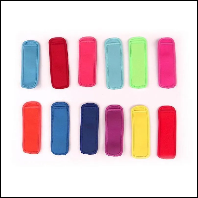 16 colors antizing icelolly bags tools zer icy pole icicle holders reusable neoprene insulation ice sleeves bag for kids