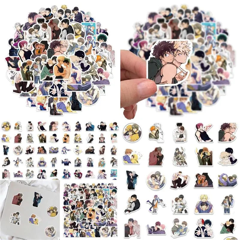 50pcs sticker japan anime bl yaoi for luggage laptop skateboard bicycle backpack decal pegatinas toy stickers for children fans gift