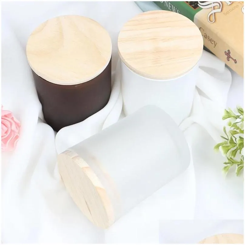 200ml candles holder glass cup containers with bamboo lid scented candles jar home diy candle making accessories