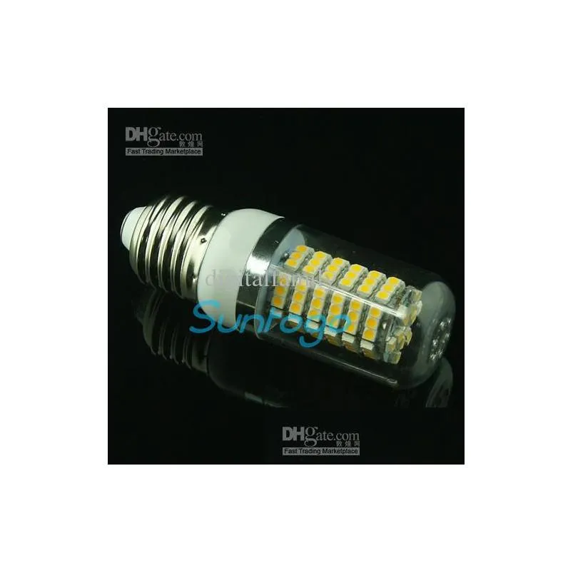  led corn light e27 g9 e14 8w 650lumen 120 smd with cover 3528 led light ac 110v / 220v energy saving led light bulbs indoor