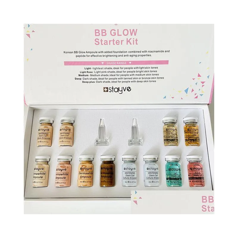 microneedle stayve korean cosmetic bb cream glow starter kit whitening brightening foundation for microneedles treatment makeup