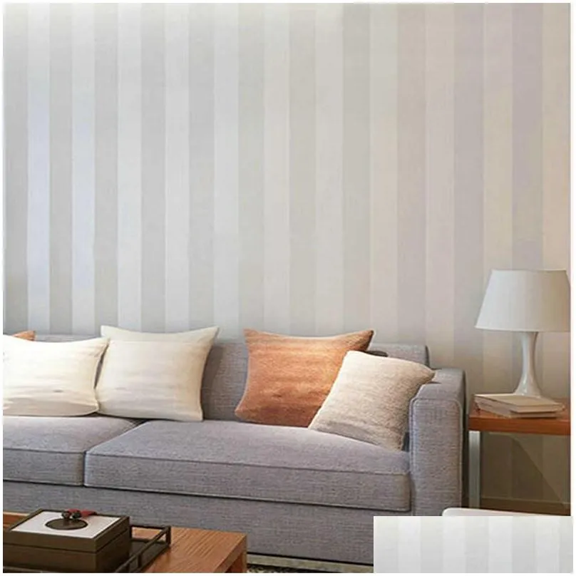 silver minimalist wallpaper modern wall covering stripe wall paper glitter nonwoven background wall wallpaper for living room 210722