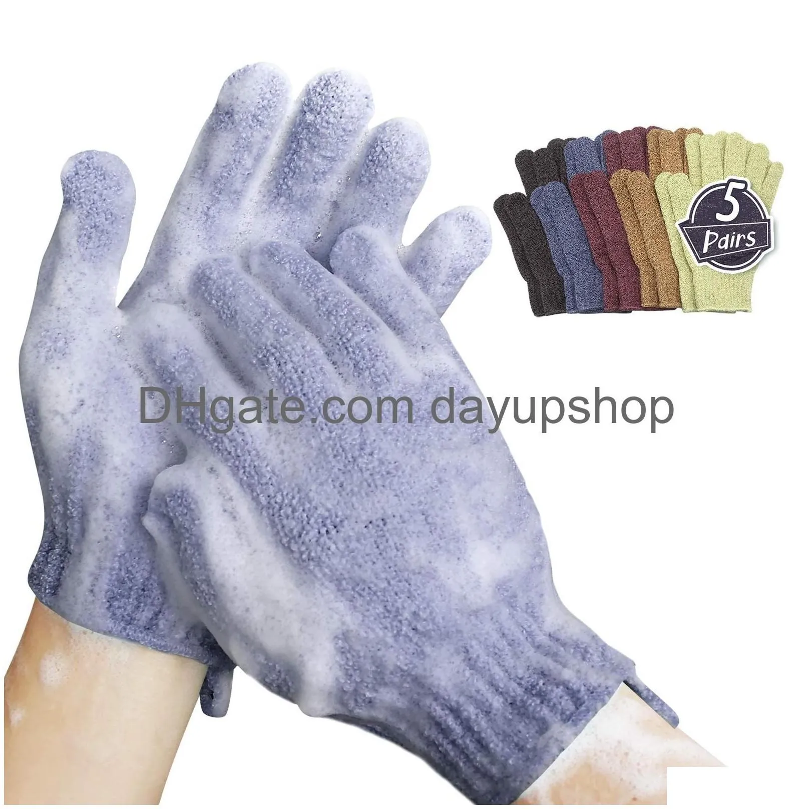 Cleaning Gloves Slick Exfoliating Skin Exfoliator For Body Shower Scrub Accessories Women Exfoliation Mitt Bath amCHE
