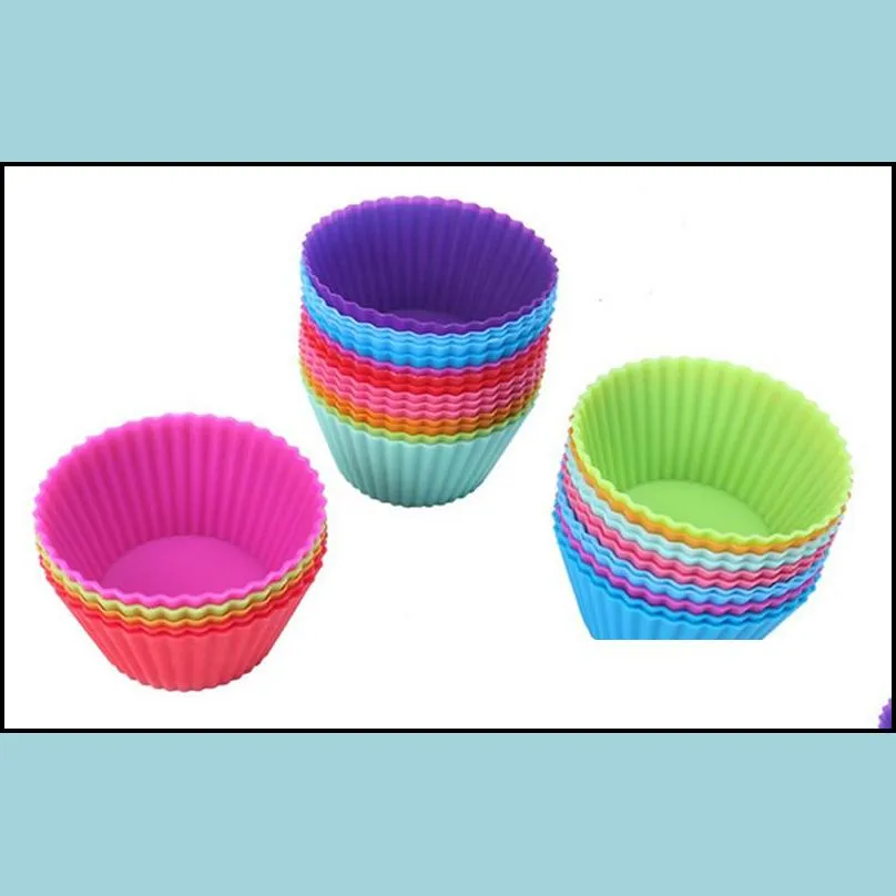  dining 5cm silicone cupcake liner cake chocolate cake muffin liners pudding jelly baking cup mold kd1