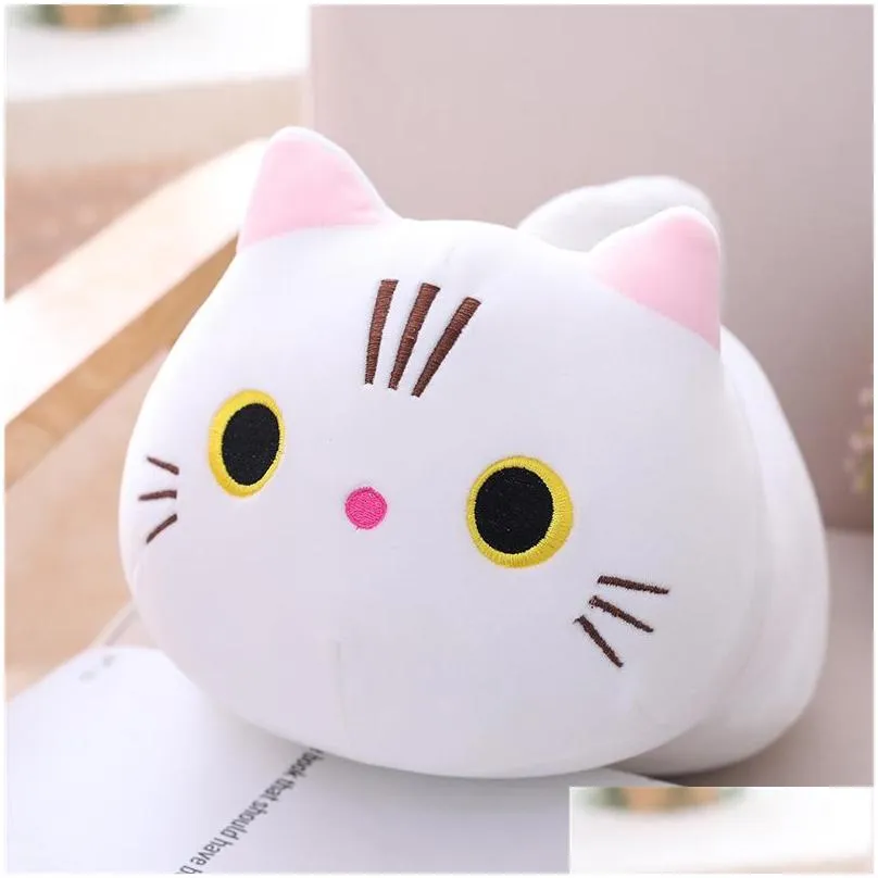 25 /35/50cm cute cat stuffed toy cartoon animal plush doll child sleeping soft pillow sofa cushion birthday gift girl