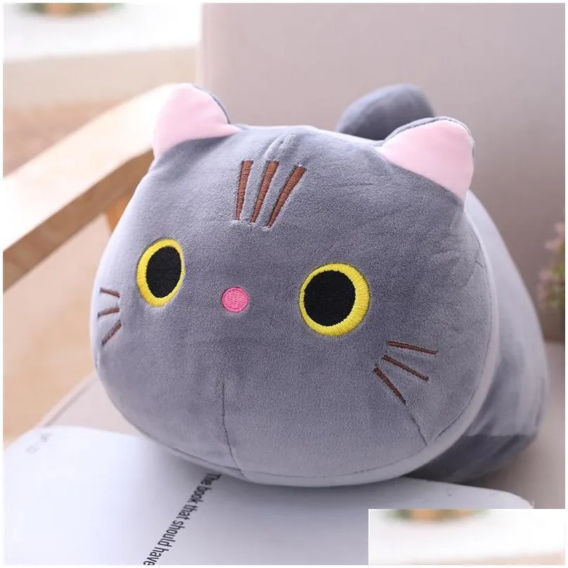 25 /35/50cm cute cat stuffed toy cartoon animal plush doll child sleeping soft pillow sofa cushion birthday gift girl