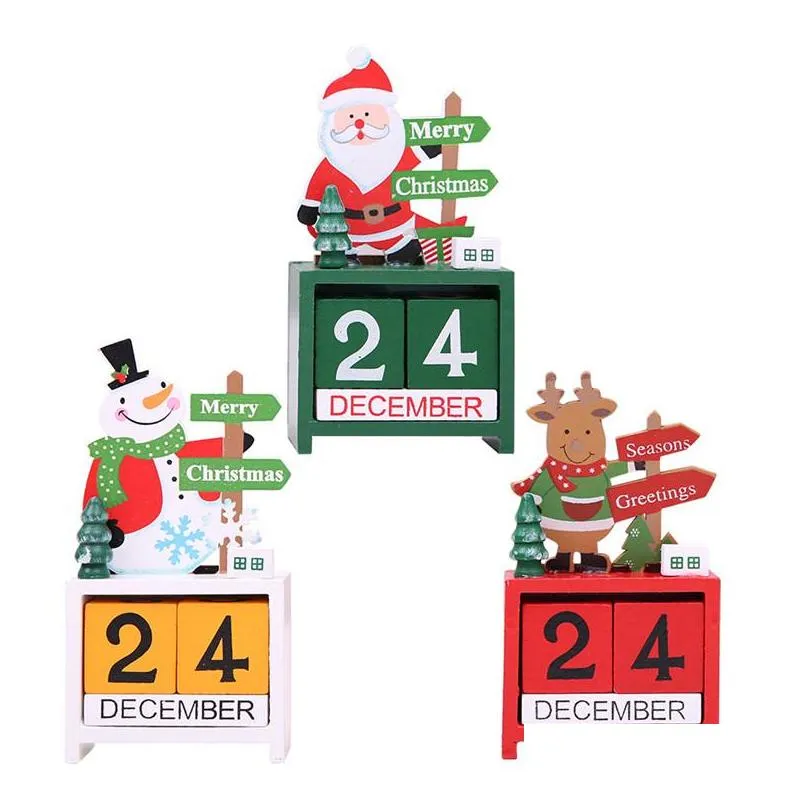 christmas advent wood mini calendars christmas ornaments decorations for home xmas ornament creative childrens christmas gifts