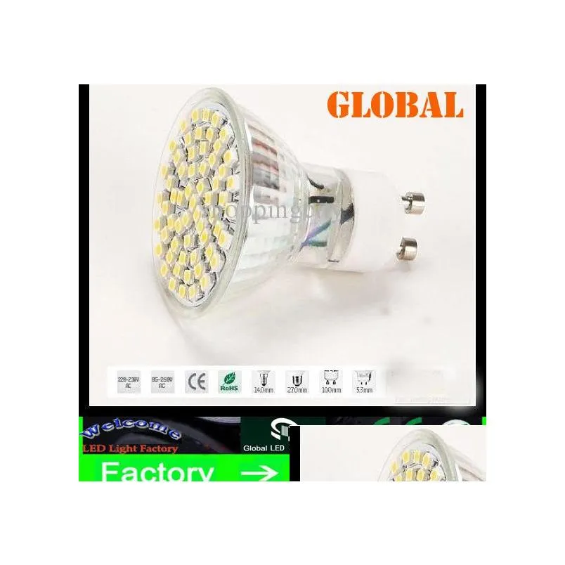  gu10 e27 e14 mr16 led corn bulbs glass 5w warm/ white 60 leds 3528 smd led spot light home lamp indoor lighting bulb 220240v