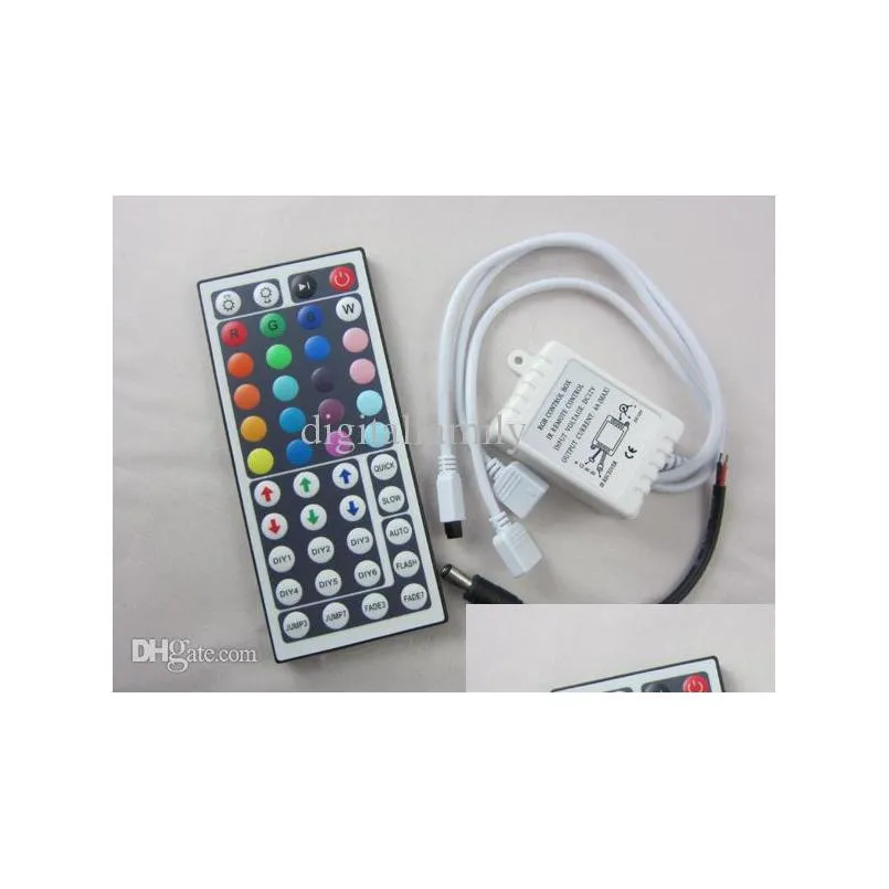 dual output controller availab doublesided 12v 44 keys led controller ir remote controller for rgb led strip light