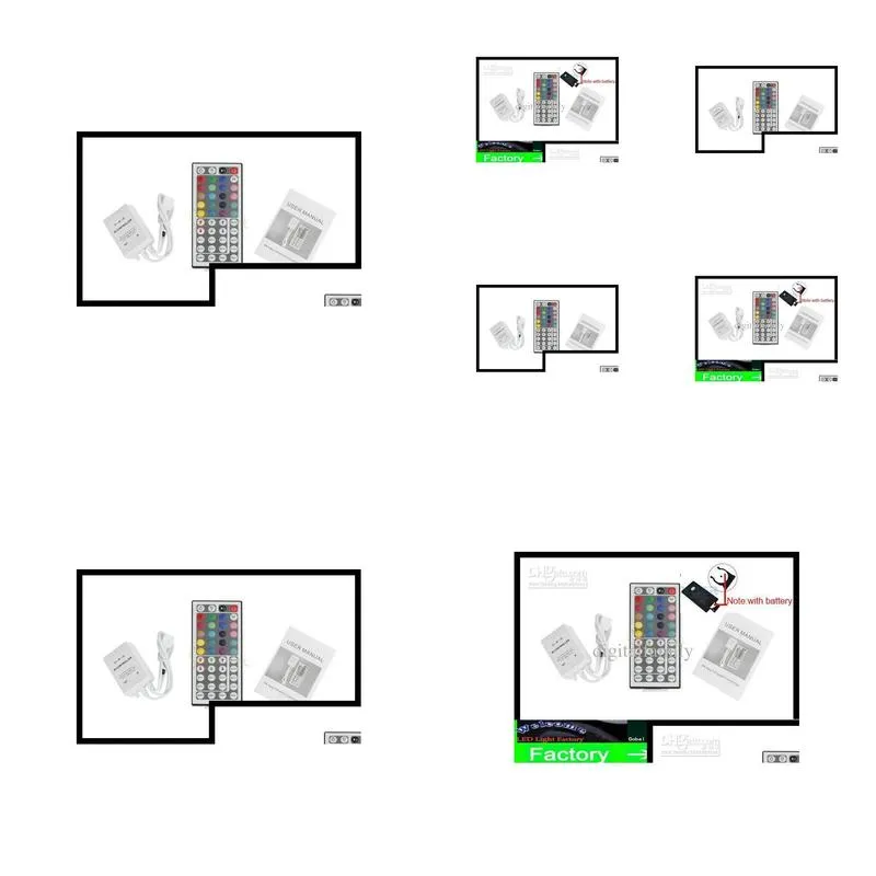 led controller 44 keys double pcb board 12v 3x4 a ir remote controller for 3538 5050 rgb led strip light 10 meter length by dhs
