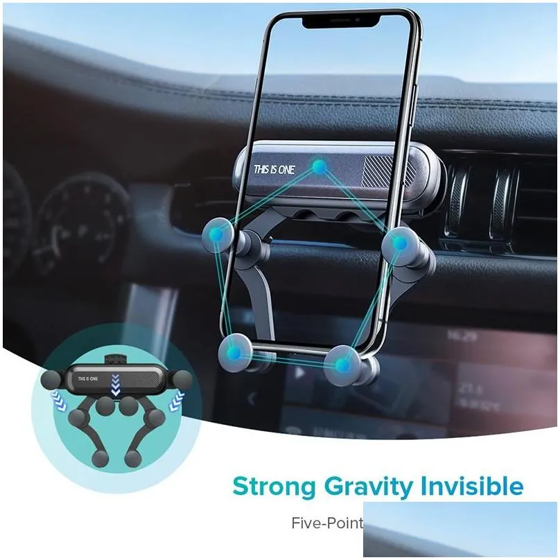 car phone holder universal mount mobile gravity stand cell smartphone gps support for iphone samsung  xiaomi redmi lg