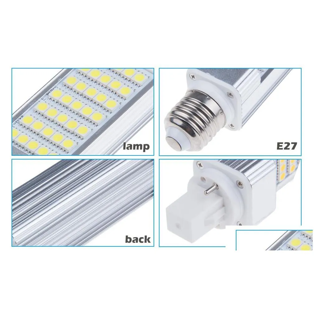 x100 horizontal plug lights led corn bulb e27 g24 g23 smd 5050 180 degeree ac 85265v 6w 7w 9w 10w 12w 14w 15w 60 leds led lighting by