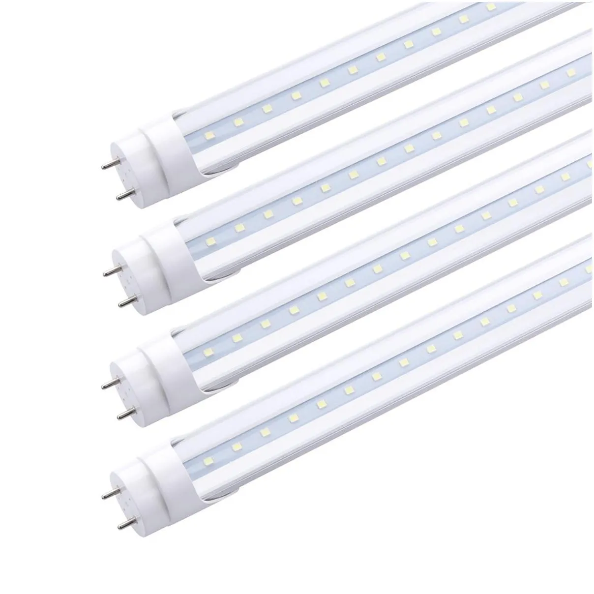 t8 4ft led light bulbs t12 4 foot led tubes replacement for fluorescent fixtures clear dual ended power bypass ballast garage warehouse 4 shop