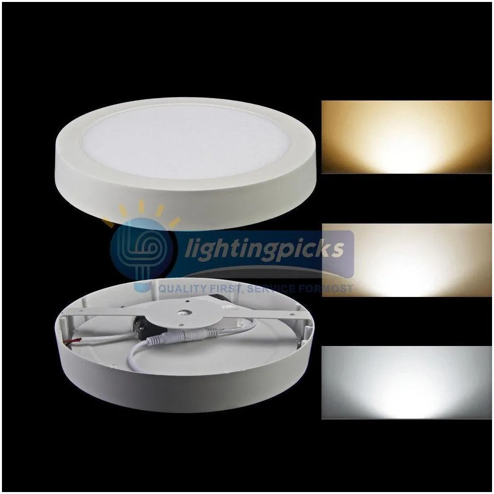 dimmable 9w 15w 21w 25w round / square led panel light surface mounted led downlight lighting led ceiling spotlight ac 110240v add