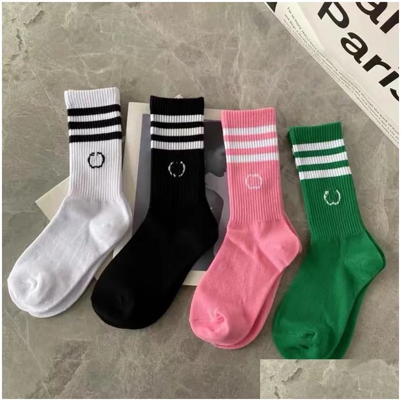 letters g designer socks textile cotton stripe women long socks ins classic brand sports sock fashion comfortable stockings