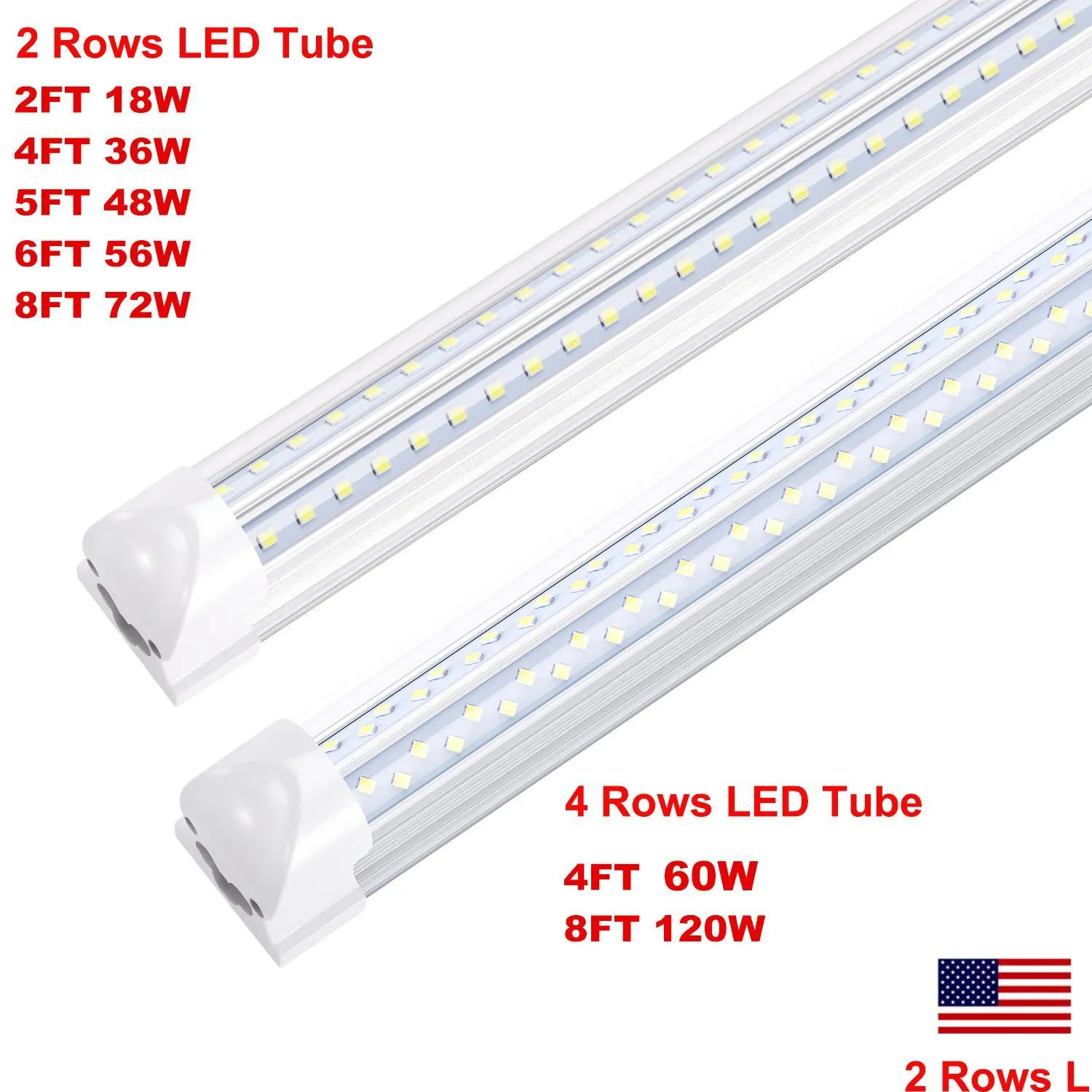 8ft led shop light fixture t8 linkable 4ft 5ft 6ft 8 feet led tube lights v shape led lamp fixtures 120w ac85277v for warehouse garage