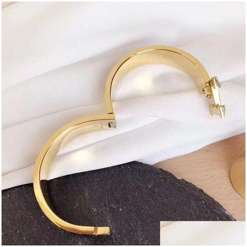 white necklace bangle women stainless steel couple gold bracelet fashion jewelry valentine day christmas gifts for girlfriend accessories