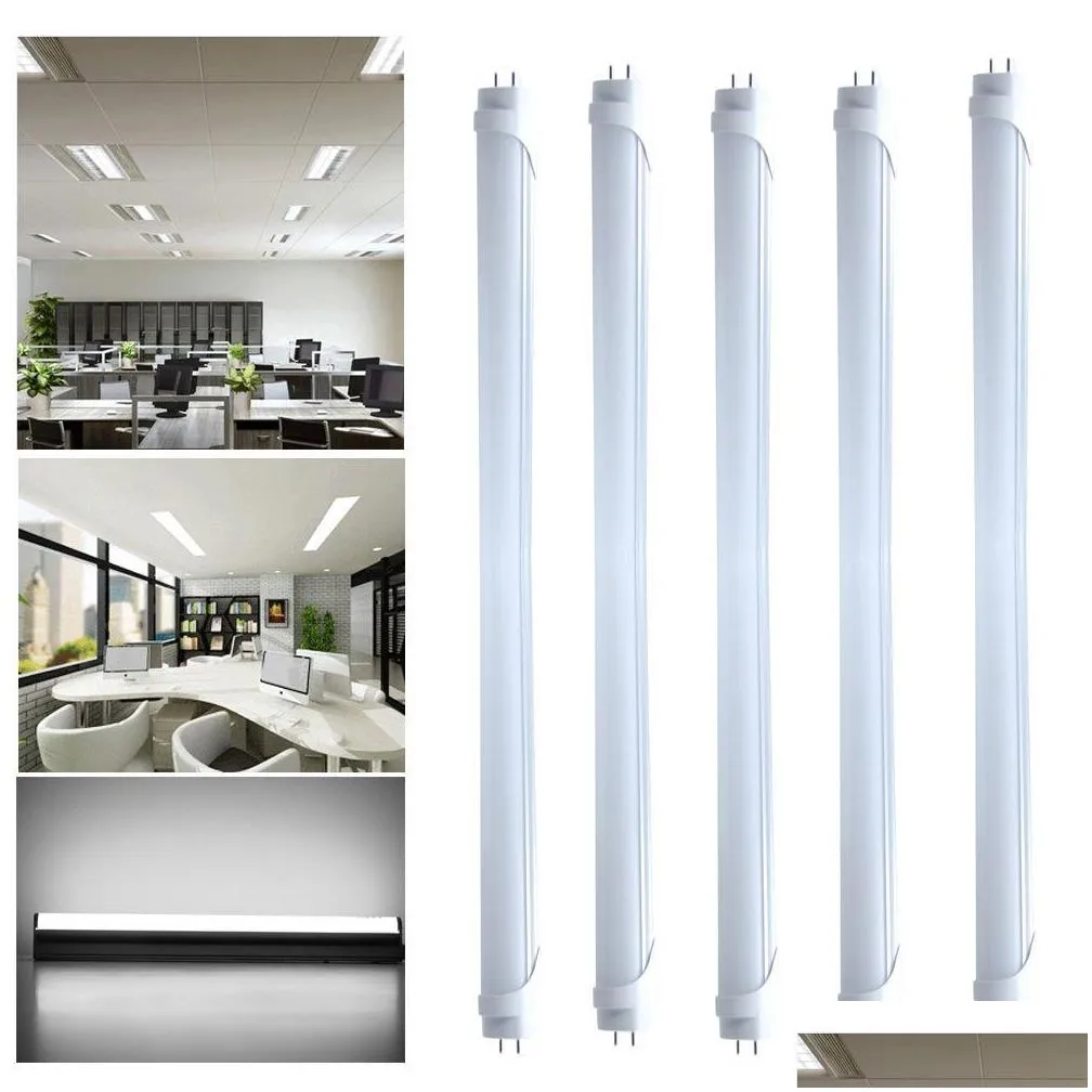 t8 t10 t12 4ft led tube light 18w 22w 28w 6000k 5000k 4 foot fluorescent tubes replacement dual ended power ballast bypass led shop lamp