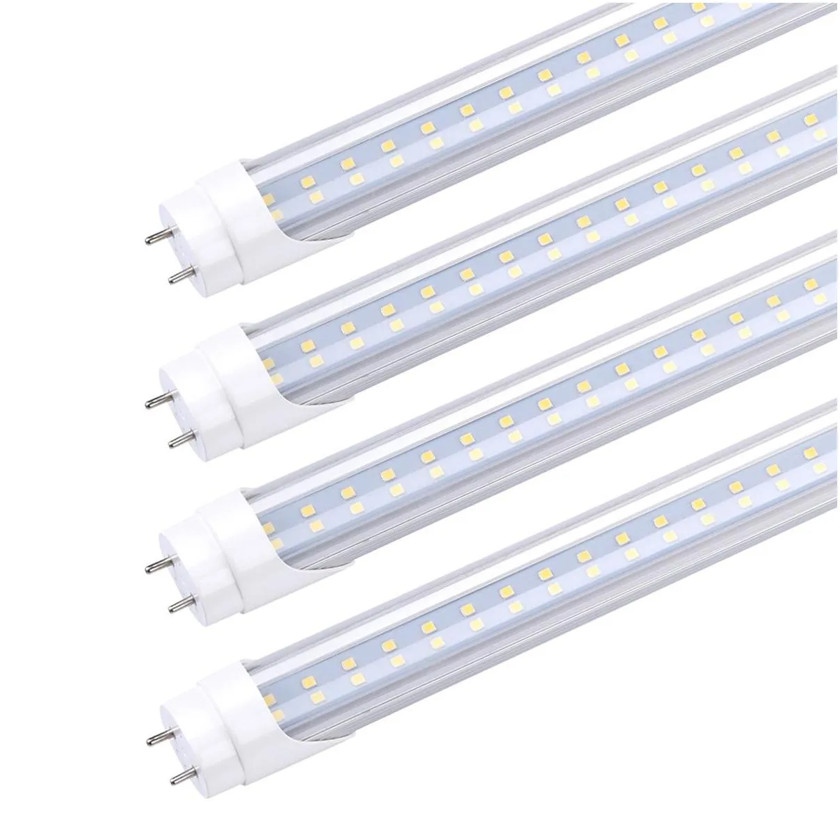 led tube lighting t8 18w 22w 28w fluorescent tubes lamp 4ft 4feet 1.2m smd2835 6000k dualend powered shop light bulbs