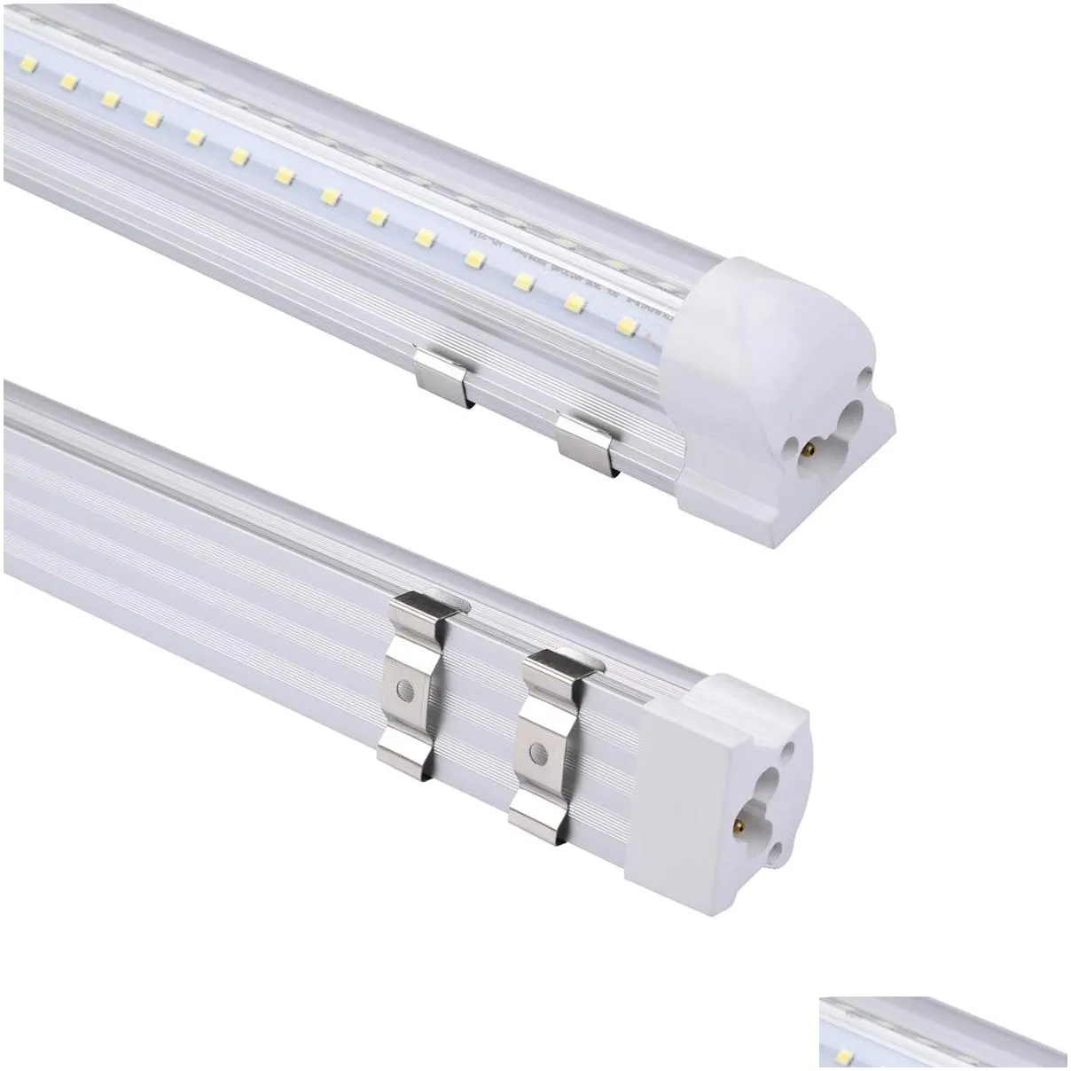 integrate v shape led tube 4ft 5ft 6ft 8ft t8 tubes light double 8 ft led cool light zer led shop lights linkable