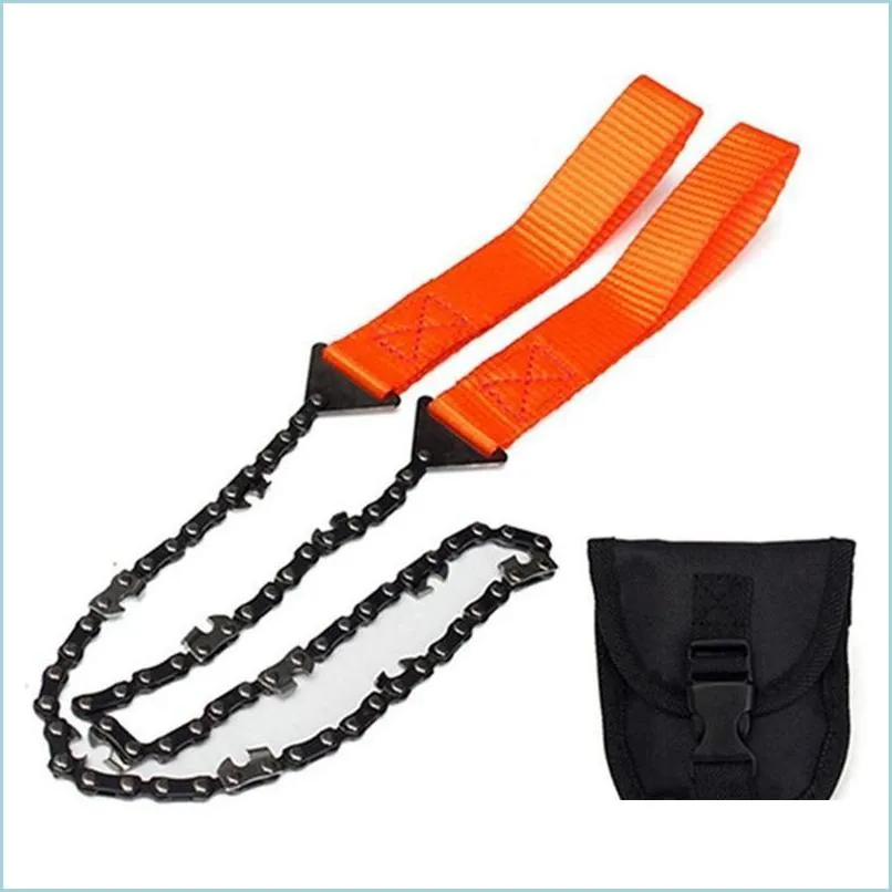 portable survival chain saw saws emergency camping hiking tool pocket hand pouch outdoor 220428