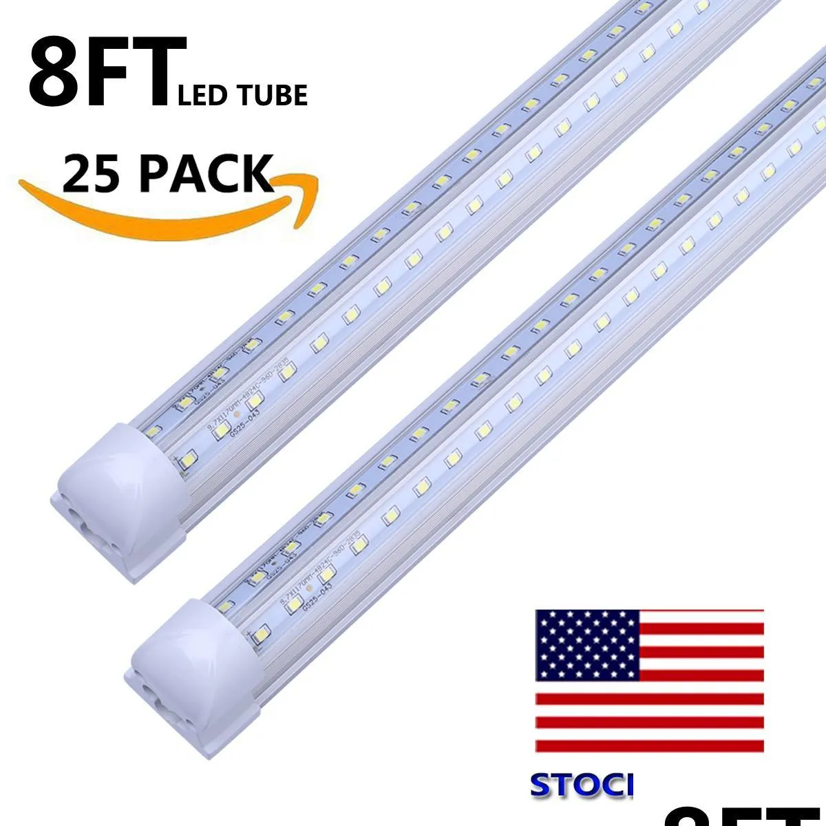 v shaped integrated led tubes light 4ft 5ft 6ft 8ft bulb lights t8 72w 120w double sides bulbs shop light cooler door light