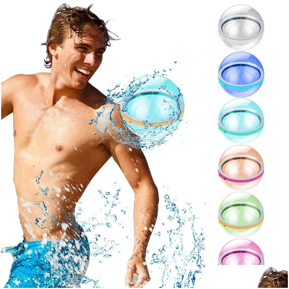 magnetic soft silicone summer lake toys beach fight games outdoor filled water balls sport reusable water balloon