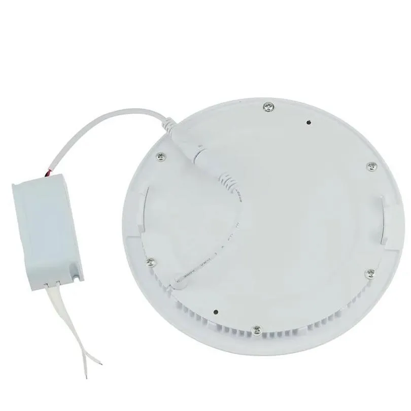 dimmable round led panel light 4w 6w 9w 12w 15w 18w 21w 110240v led ceiling recessed down lamp smd2835 downlight with driver