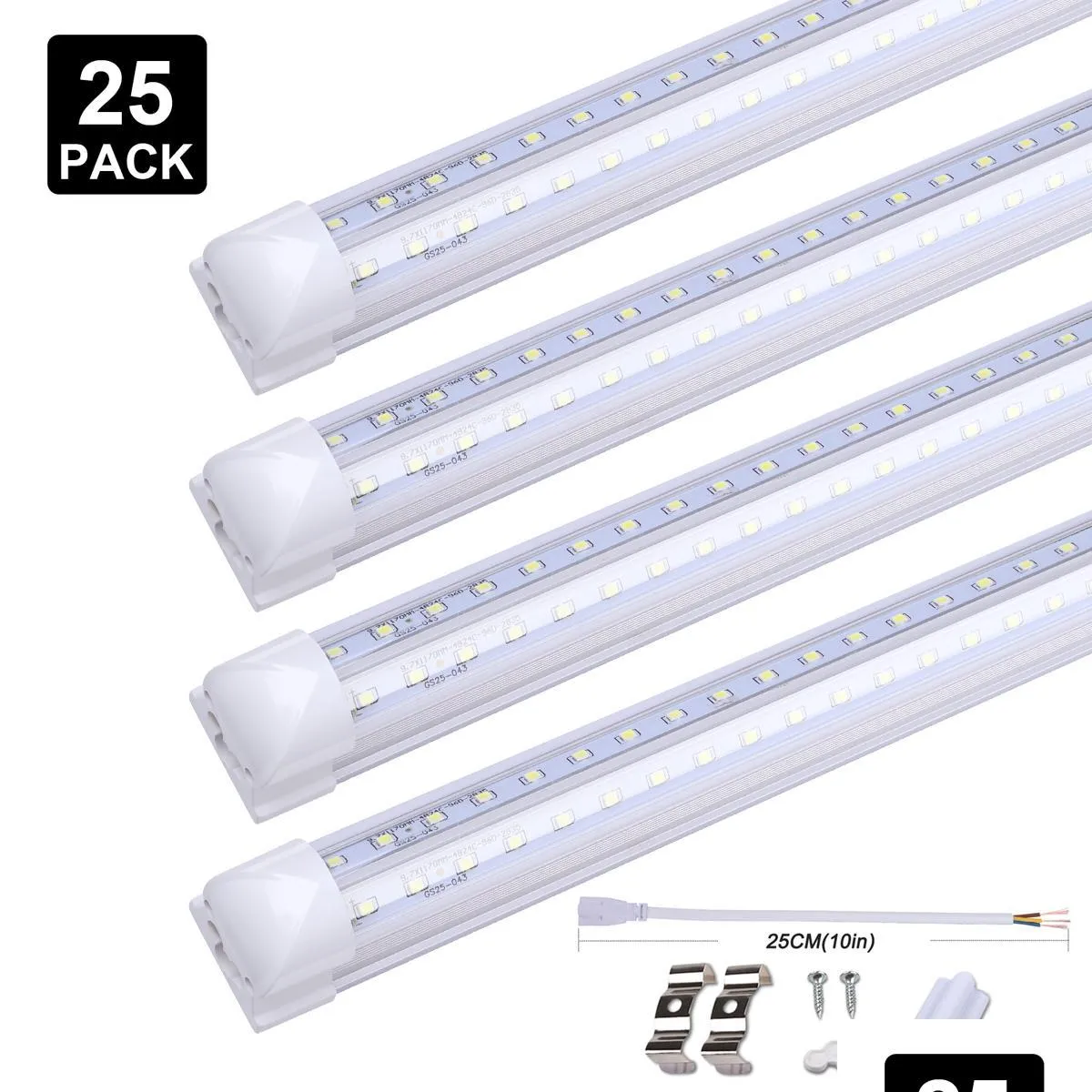 t8 led tube v shaped led integrate tube 2ft 4ft 5ft 6ft 8ft 8 feet double row 4 foot led tubes