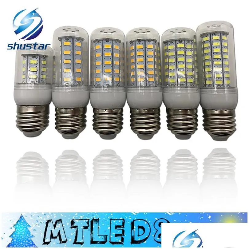 smd5730 e27 e14 g9 gu10 led lamp 7w 12w 15w 18w 220v 110v 360 angle 5730 ultra bright led corn bulb light chandelier lamps