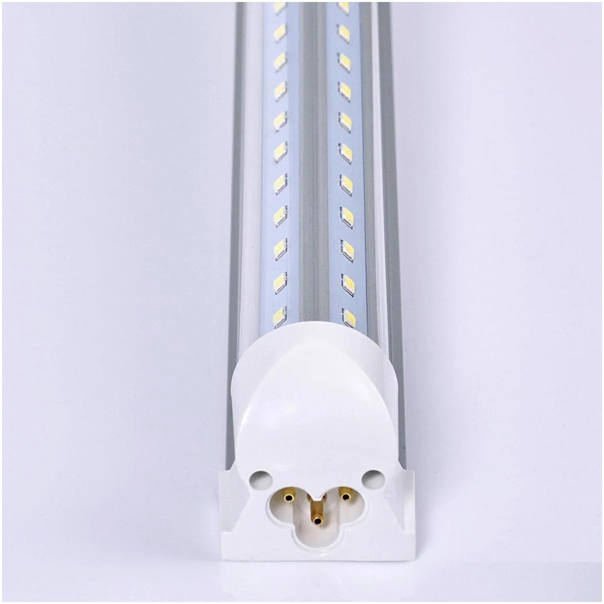 linkable led light bulb 4 5 6 8 ft t8 led tube integrate v shape 4ft 8ft fluorescent tube led shop light fixture warehouse garage lamp