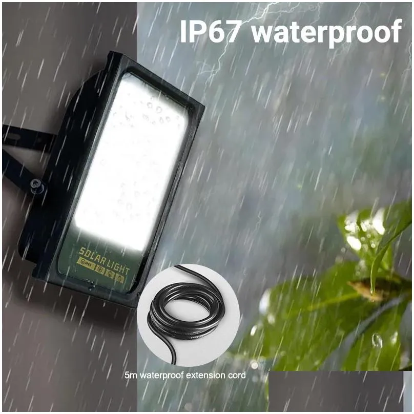 split outdoor solar spotlights led solar light waterproof with aluminum solars panel street flood wall lights