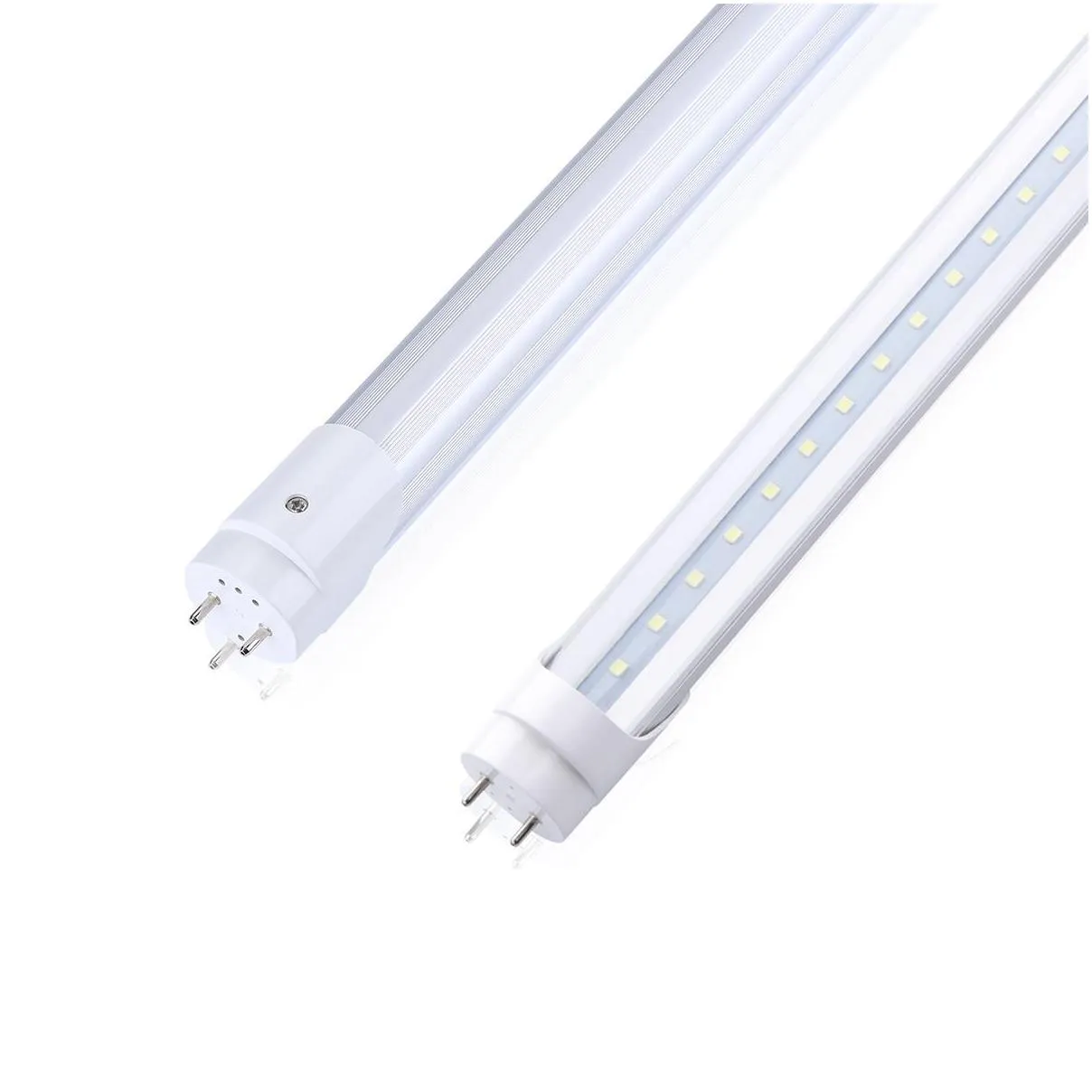 led tube lighting t8 18w 22w 28w fluorescent tubes lamp 4ft 4feet 1.2m smd2835 6000k dualend powered shop light bulbs