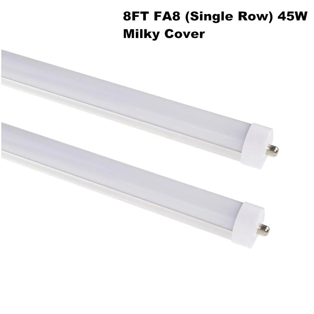 120w 8ft shop light t8 tube v shaped integrated led cooler lighting double sides 8 ft fa8 single pin fluorescent lights