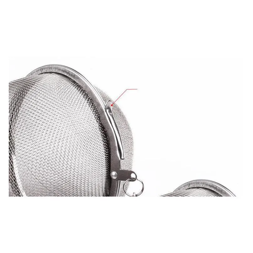 stainless steel tea ball 5cm mesh tea infuser strainers premium filter interval diffuser for loose leaf tea seasoning spices ty7312