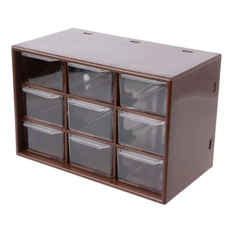 9layer drawer desk storage box plastic document sundries holder cosmetic cabinet storage organizer desktop makeup organizer box y1113