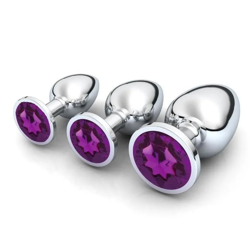 Other Health Beauty Items Stainless Steel Attractive Butt Plugs Jewelry Jeweled Anal Plug Metal Toys For Women Drop Delivery Dh7Jt