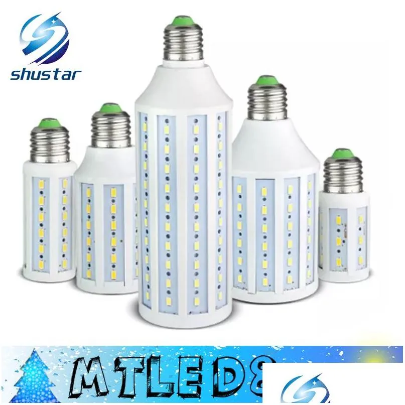 ultra bright led corn light e27 e14 smd 5630 85265v 10w 15w 25w 30w 40w 50w 4500lm led bulb 360 degree led lighting lamp