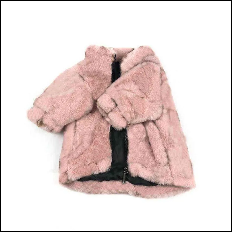 luxury designer pet dog clothes coat small medium puppy french bulldog autumn winter plus velvet warm jacket a003123 211027