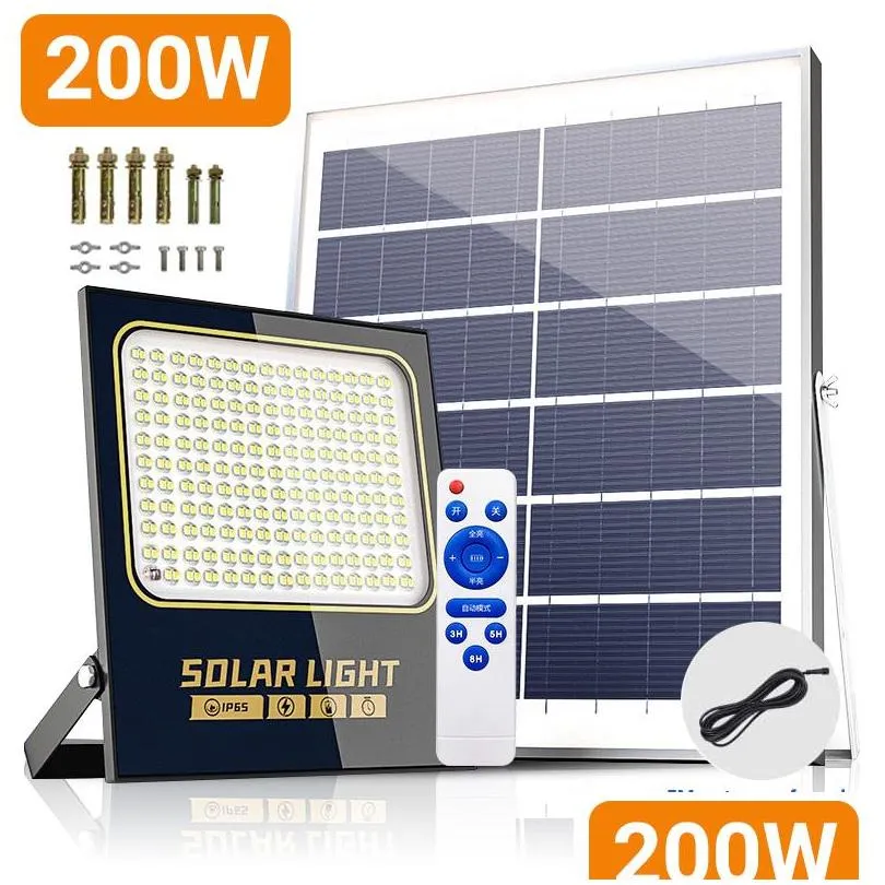 split outdoor solar spotlights led solar light waterproof with aluminum solars panel street flood wall lights