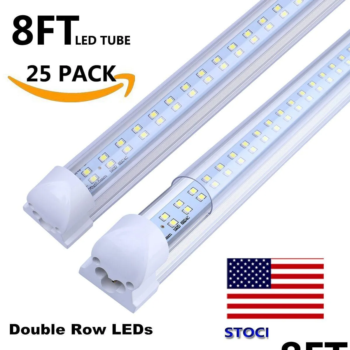 t8 8ft led shop light 4 rows 120w integrated tube lamp v shape led tube 4ft 5ft 6ft 8 ft led garage lighting fixture